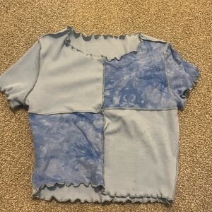 Colorful Natalie blue crop top size small